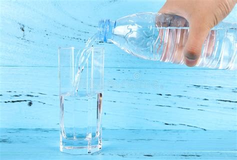 Pour Water Into The Glass Stock Photo Image Of Indoor 232052488