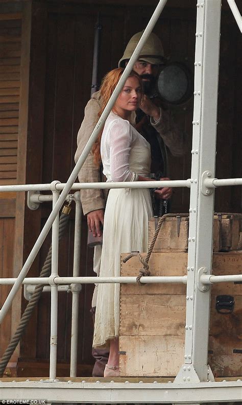 Margot Robbie Is Tied Up As She Plays Jane Porter On The Uk Set Of