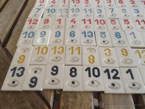 Juego de numeros rummy : antiguo juego con fichas en caja juego de numer - Comprar ...