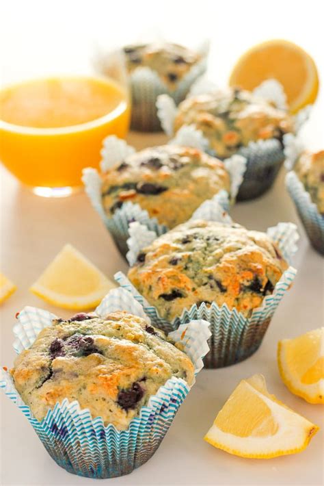 Healthy Lemon Blueberry Muffins With Yogurt Delicious