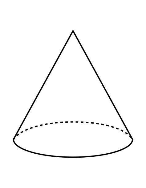 Flashcard Of A Cone Clipart Etc