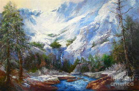 Rocky Mountain Spring Painting By Joanne Hall