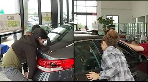 Woman Wins A Brand New Car After Kissing It For 50 Long Hours
