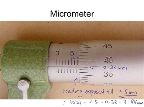 Micrometer And Vernier Calipers Reading With Instructions