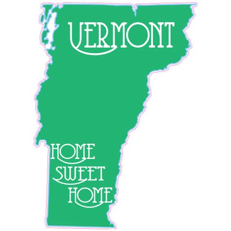 Vermont Green Mountain State Sticker Us Custom Stickers
