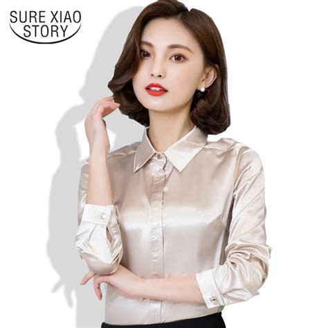 Buy Spring And Fall New Arrival 2016 Hot Sale Female Lace Casual Silk Blouse Slim Women Silk