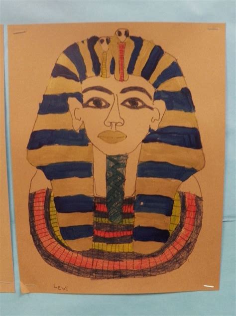Ancient Egypt Project King Tut First Grade Art First Grade Art