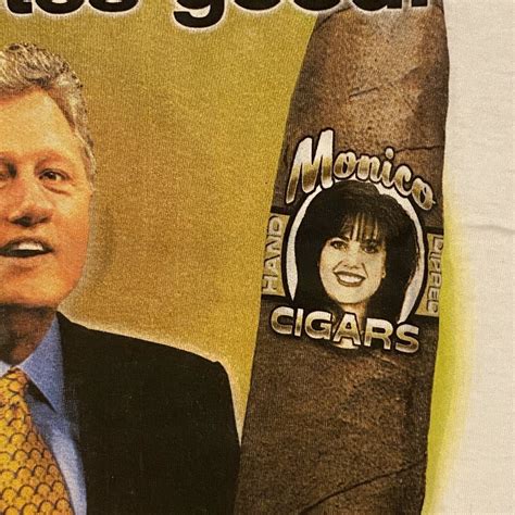Vintage Bill Clinton Monica Lewinsky Cigar T Shirt 90s Size Xl Political Humor Ebay