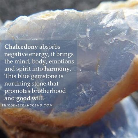 Thirdeyetranscend On Instagram “chalcedony Brings Mind Body Emotions