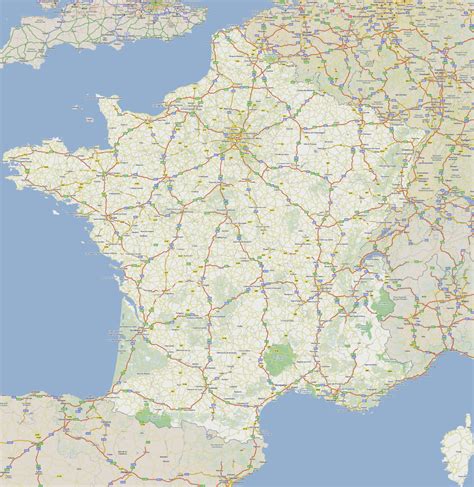 Large Road Map Of France With Cities Irens