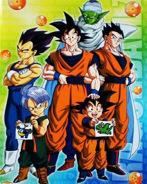 Goku Vegeta Gohan Goten Trunks Y Pikoro Dragon Ball Dragon Ball Z Anime Dragon Ball