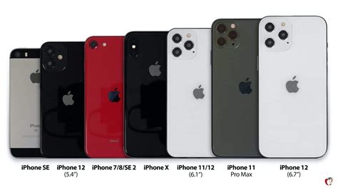 Iphone 12 Lineup Compared With Iphone 11 Pro Pro Max Se X 78