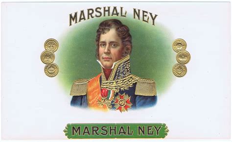 Cerebro Marshal Ney Original Antique Label Art