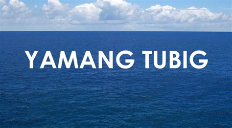 Magbigay Ng 5 Halimbawa Ng Yamang Tubig Anyong Tubig