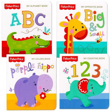 Fisher Price My First Books Set Of 4 Baby Toddler Board Books Abc