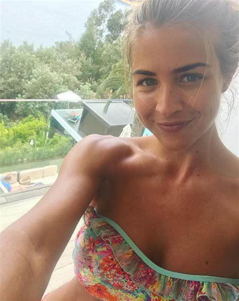 gemma atkinson instagram selfie in sexy strapless bikini daily star