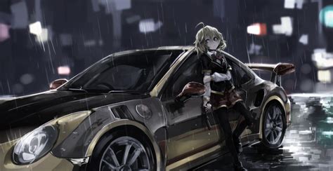 Blue Eyes Women Blonde Leaning Women With Cars Girls With Guns