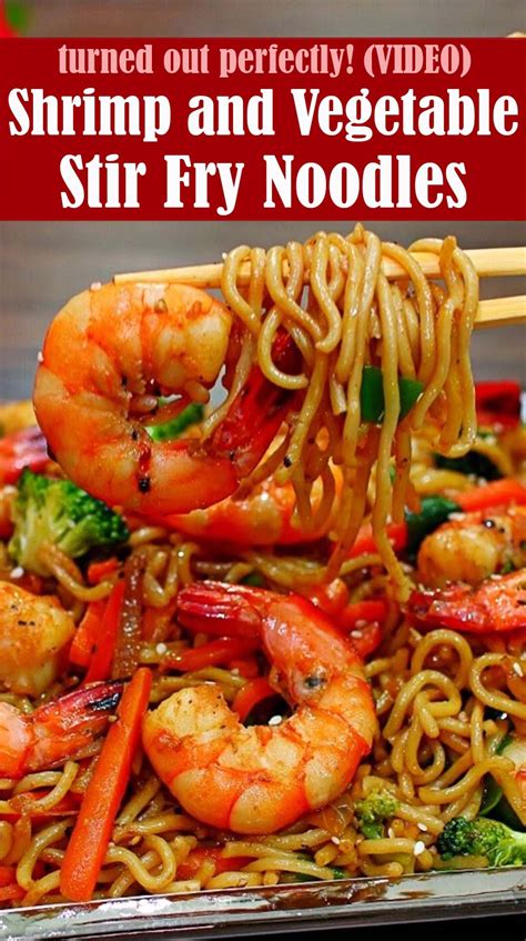 Shrimp And Vegetable Stir Fry Noodles Recipe With Video Reserveamana