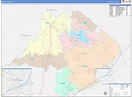 Comal County, TX Wall Map Color Cast Style by MarketMAPS