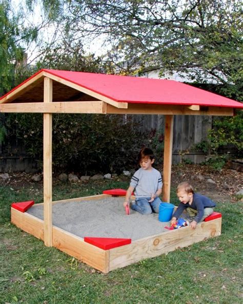 How To Build A Covered Sandbox Modern Design In 2020 Build A