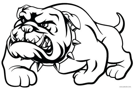 English Bulldog Coloring Pages Printable At Free