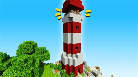 Minecraft How To Make A Working Lighthouse Youtube