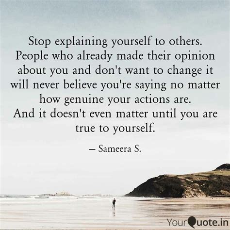 Stop Explaining Yourself Quotes And Writings By Sameera Sawant