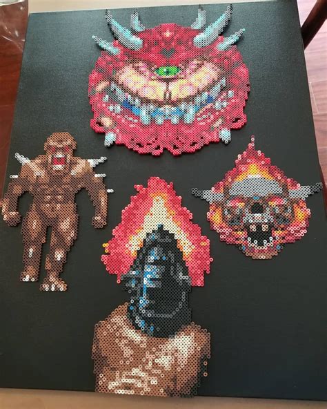 Victor Von Doom Dr Doom Perler Crafts Pixel Art Marve