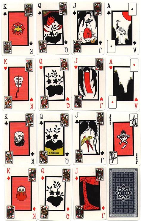 Japanese Cards Unique Playing Cards Playing Cards Design Cards