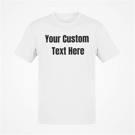 Your Custom Text Here Print T Shirt Personalised T Shirt Etsy