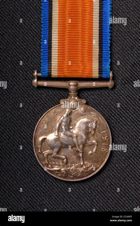 Close Up Of British World War 1 1914 1918 Campaign Medal Military Army