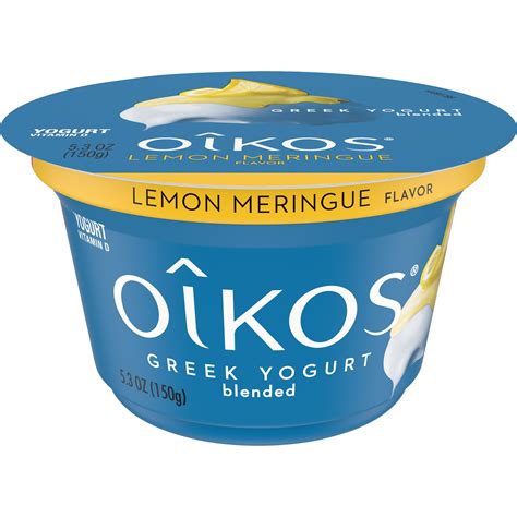 Oikos Whole Milk Lemon Meringue Greek Yogurt 53 Oz