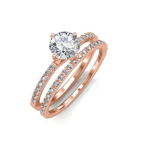 Classic solitaire engagements rings made with a diamond of your choice. Elegant Solitaire Engagement Ring & Wedding Band ...