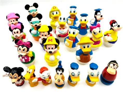Vintage Walt Disney Mickey Mouse Donald Duck Small Plastic Toys 15 25
