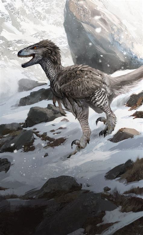Dromaeosaurus Package Art By Jonathan Kuo Extinct Animals