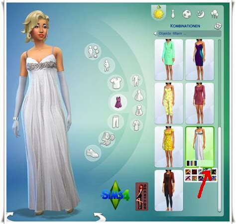 Annetts Sims 4 Welt White Evening Dress For The Sims 4 Demo