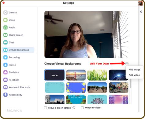 This will give you the option to upload your own background into zoom 8. How to Change the Background on Zoom - The Easy Way - LalyMom