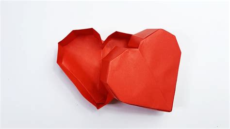 How To Make An Origami Heart Box Youtube