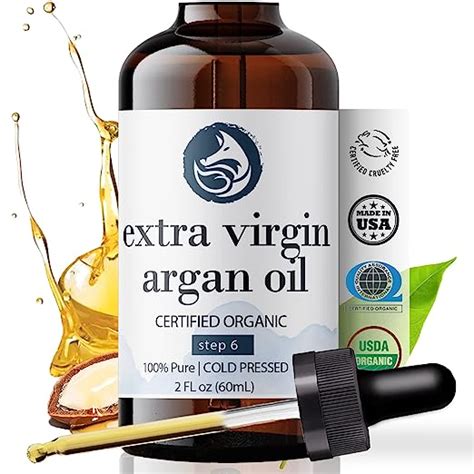 Foxbrim Naturals Extra Virgin Argan Oil For Hair Skin Face And Nails Usda Certified