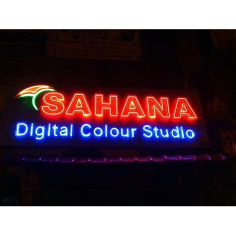 Acrylic Led Neon Sign Board Shape Rectangle At Rs 600square Feet In