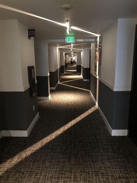 The Lighting In This Hotel Hallway Hotel Hallway Lighting Hallway