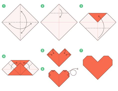 Heart Origami Scheme Tutorial Moving Model Origami For Kids Step By