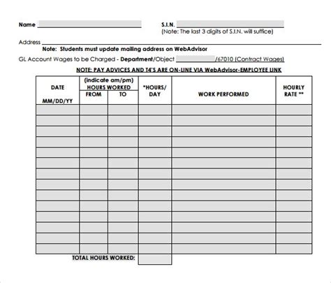 24 Payroll Timesheet Templates And Samples Doc Pdf Excel