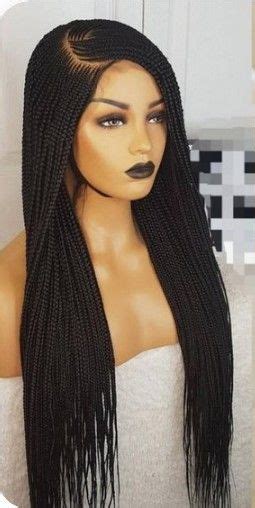 Braided Wig Ghana Weaving Braided Wig Cornrow Wig Frontal Wig