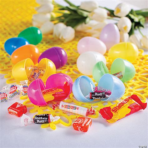 2 14 Pastel Candy Filled Plastic Easter Eggs 24 Pc Oriental Trading