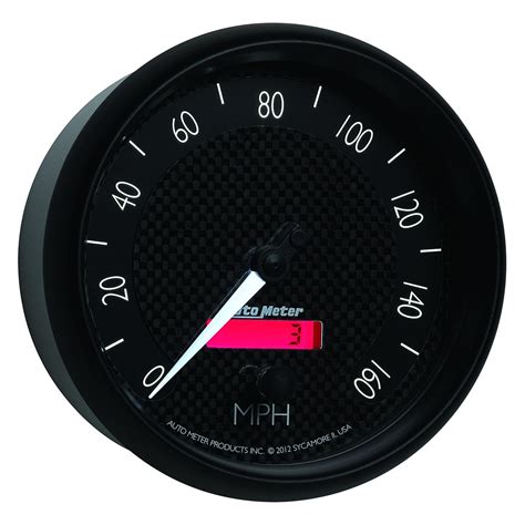 Auto Meter® 8089 Gt Series 5 Speedometer Gauge 0 160 Mph
