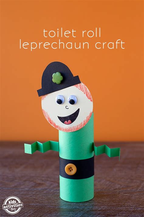 Easy And Fun Toilet Roll Leprechaun Craft Kids Activities
