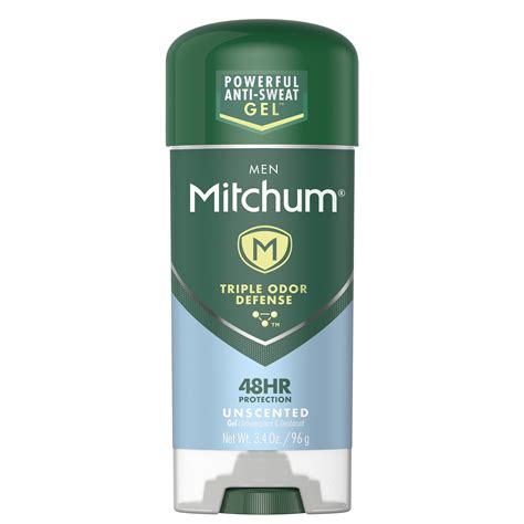 Mitchum Men Gel Antiperspirant Deodorant Unscented 34 Oz