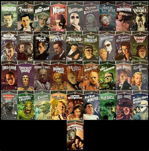 Universal Studios Monsters Movies Universal Monsters Art Classic