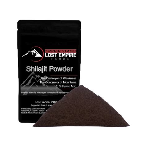 Shilajit Powder High Quality Guaranteed Lost Empire Herbs Shilajit Shilajit Benefits Herbs